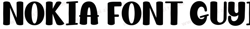 Nokia Font GuYin Reg字体转换